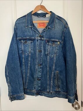 Levi's Blue Denim Jacket Portland Timbers Army Patch Men’s XXL